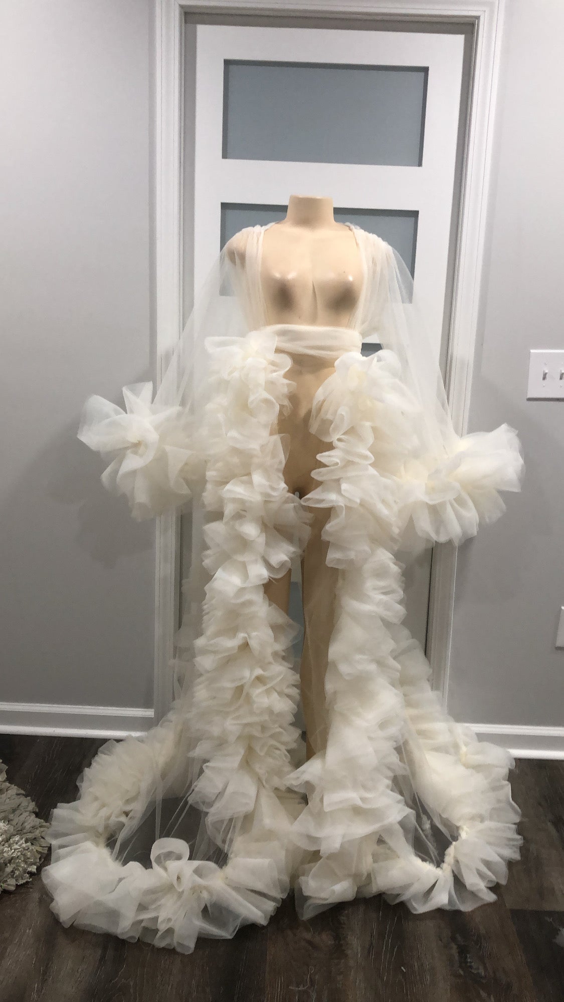 White Tulle Robe